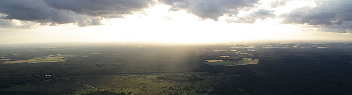 Landschaft im Abendlicht